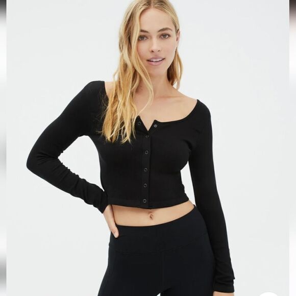 Aeropostale Seriously Soft Seamless Ballet Crop Top - Picture 1 of 7